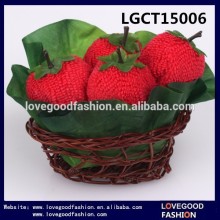 Basket with Aplle Pear Grape Strawberry Fruit Shape Twols 100% Ctoon Gift Souvenir Towel