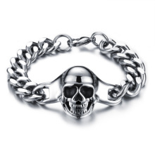 031701 Fashion Link Skull Charms Stainless Steel Bracelets