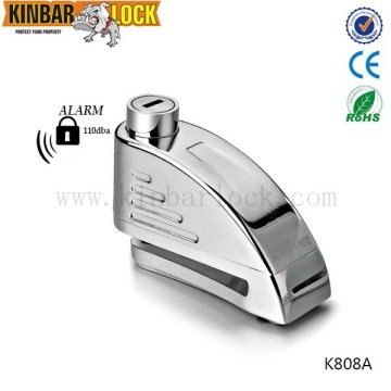 Motorcycle disc lock alarm