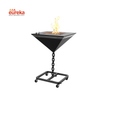 Stone Gas Fire Pits Corten Fire Pit Grill Wood Burning Fire Pit