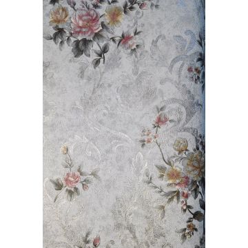 Pvc vinly wallpaper bunga desain kertas pvc wallpaper