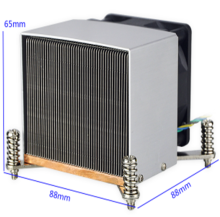 Square aluminum fin heatsink pure copper cpu cooler