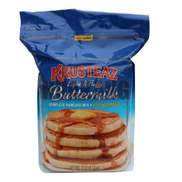 Plastic gusseted buttermilk cake packaging bag