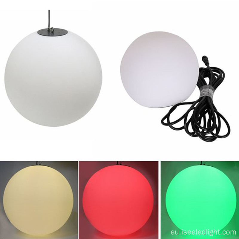 IP65 RGB Pendant DMX 3D LED zintzilikatzeko baloia