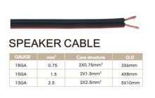 New Design Flat Electric Speaker Cable