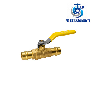 Brass Valve With Yellow Handle