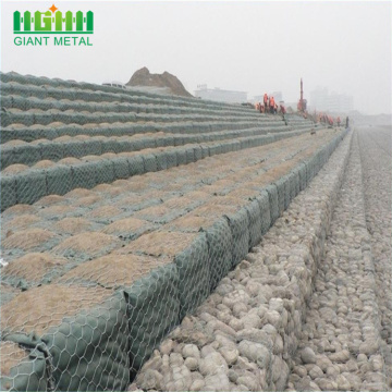 Caixa galvanizada revestida PVC de 2.7mm Gabion do PVC