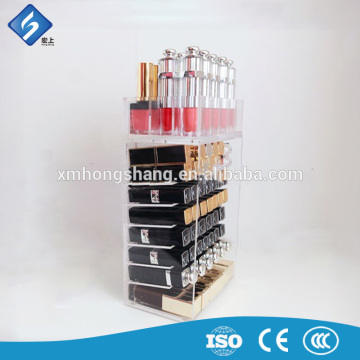 2016 Superior Acrylic Beauty Lipstick Tower / Acrylic Lipstick Holder for Boutique Store
