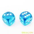 14.5MM Printing Precision Dice Translucent Blue 0.57inch