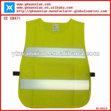 High visibility kids vest with adjustable,safety reflective kids vest,kids safety vest with class2 tape