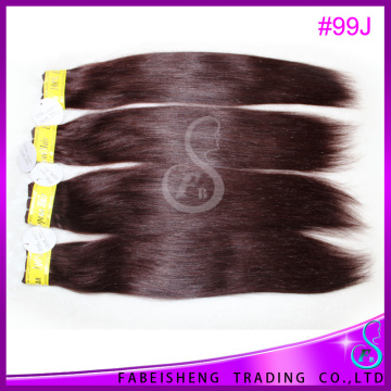 Durable Used Quality Assurance 100% Pure Cheap Virgin human hair weavings 99j hair color