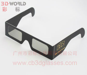 Paper linear polarized 3d glasses