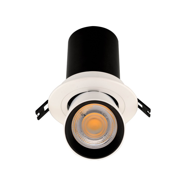 Lampu komersial diputar LED IP20 Aluminium Downlight