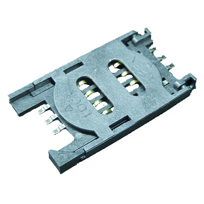 SIM CARD 6PIN 2.30mm Height Shell Plastic Connector