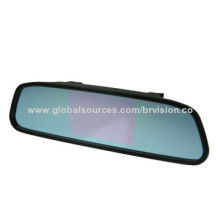 4.3-inch Mirror Monitor with Clip-on Bracket Clip-on Originl Mirror, Brightness, PAL/NTSC System