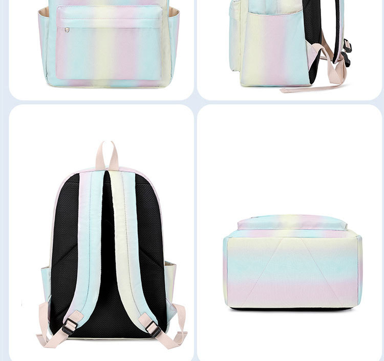 2022 Girls tie dye picnic schoolbags set laptop backpacks insulated cooler bag cute rainbow arket backpack for kid