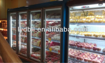 Glass Door display refrigerator, supermarket display refrigerator with glass door