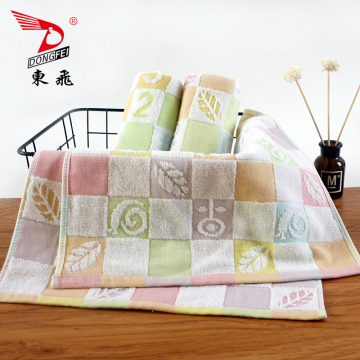 gauze jacquard flower  towel