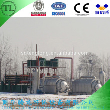 waste scrap plastic tire pyrolysis machine to fuel oil