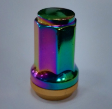 Wheel lug nuts in fashion color