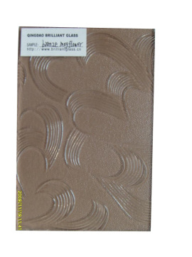 Brown Mayflower Pattern Glass