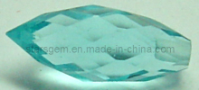Waterdrop Shape Facted Cut Glass Gem Stone