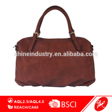 Casual Brown PU Travel Weekend Bag
