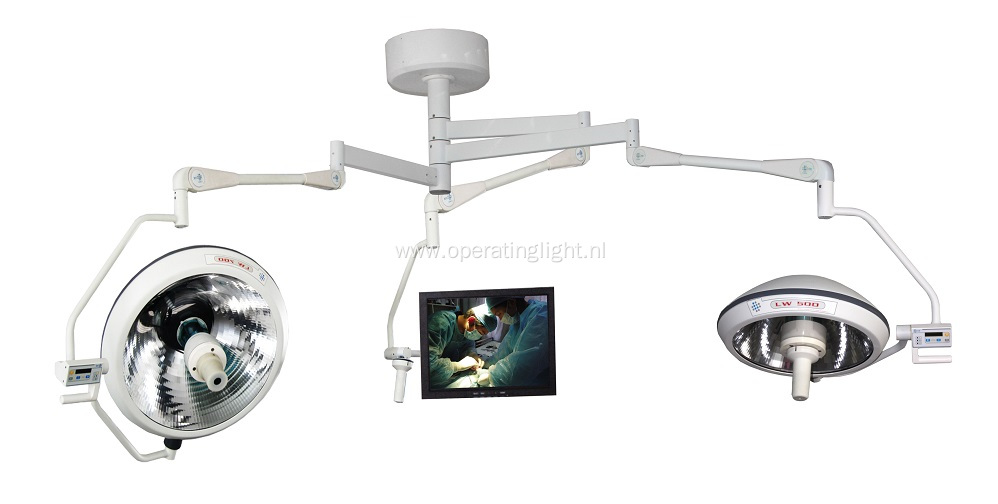 Double Dome Halogen Operating Lamp with Camera System