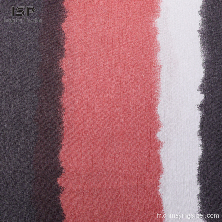 Imprimé 100% Viscose Rayon Crinkle