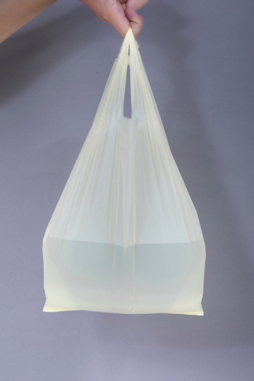 Medium White Plastic T-Shirt Bag