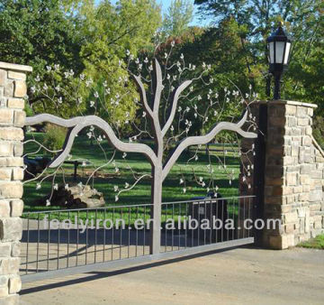 Decorative wrought iron gates FG-027