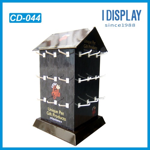 2016 full sides hook paper display stand with customized color,size and structure