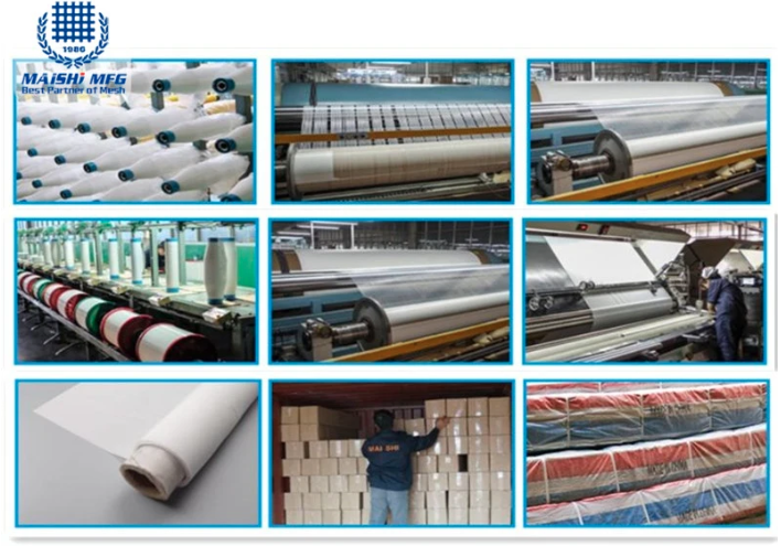 Corrosion-resistant white nylon material flour screen