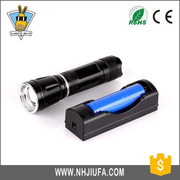 JF zoom Flashlight, zoom flashlight torch, zoom dimmer led