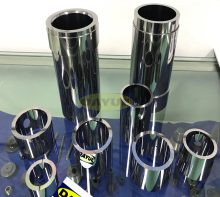 Cemented carbide pump plungers and mechanical seal rings