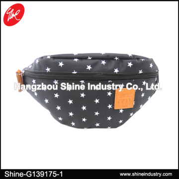 Star Pattern Canvas Waist Bag
