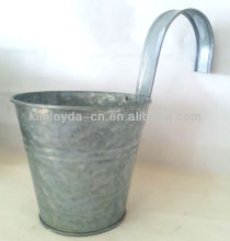 Vintage zinc hanging metal balcony flower pot flower pot for balcony