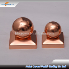 stainless steel fence post cap round for garden