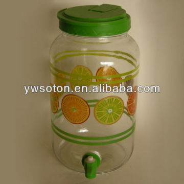 glass sun tea jar with tap