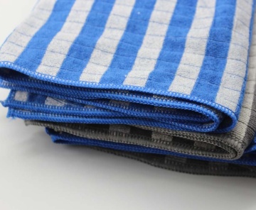 Direct Sales Microfiber New Stripe Towel Cleaning Cloths