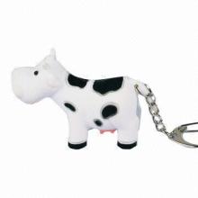 Cow LED Flashlight Keychain with Voice