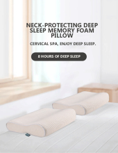 Cervical Pillow with Pressure Relief Design