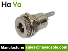 Copper DC Panel Mount Socket