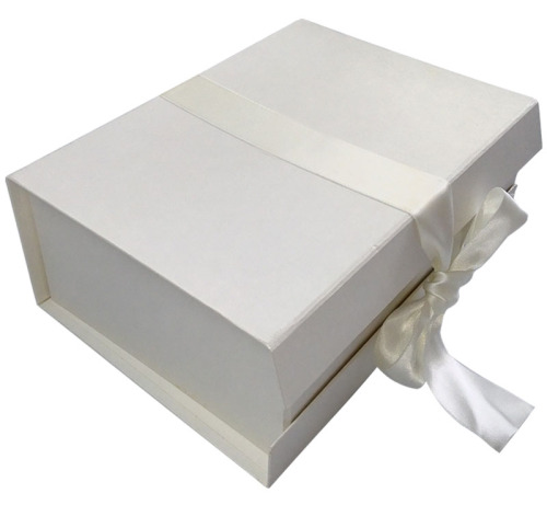 Elegant Custom Wedding Gift White Box