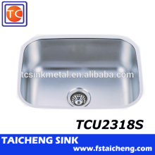 18 Gauge Thickness 304 Material Brushed Undermount Corner Kitchen Sinks