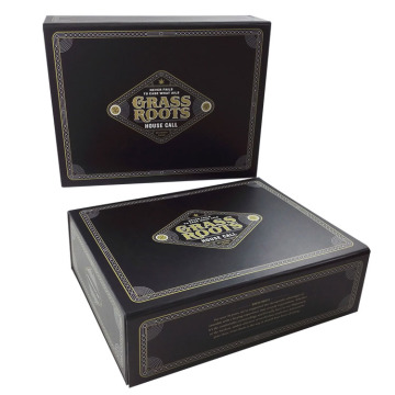 Custom Black Paper Magnetic Box