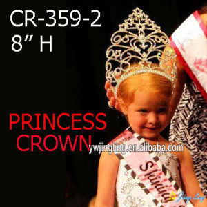 8 Inch Rhinestone Big Princess Crown Girls