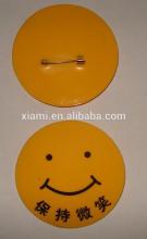 high sale smile face round shape soft pvc plug pin