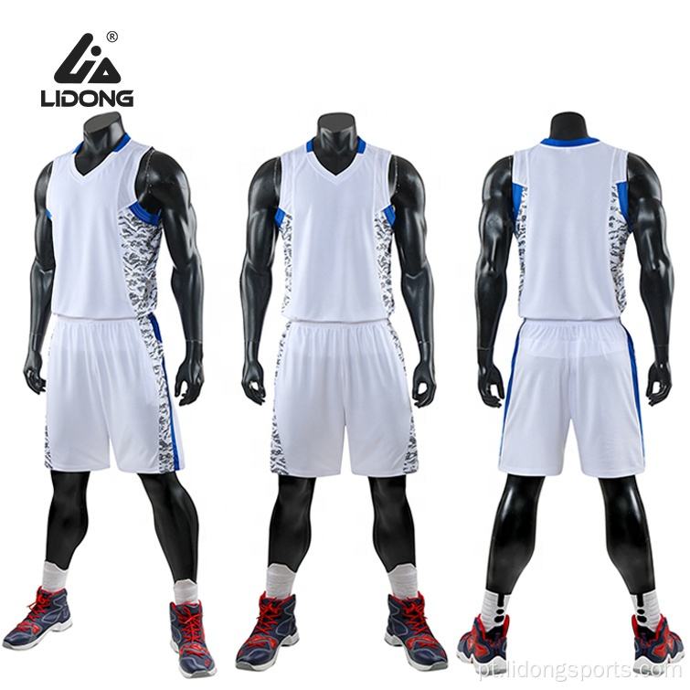 Novos uniformes de basquete da moda camisas de basquete personalizadas