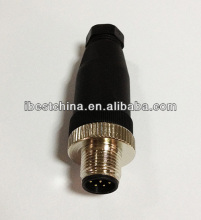 M12 Field Connector Male 8 Pins Mountable Connector Wireless Connector IBEST